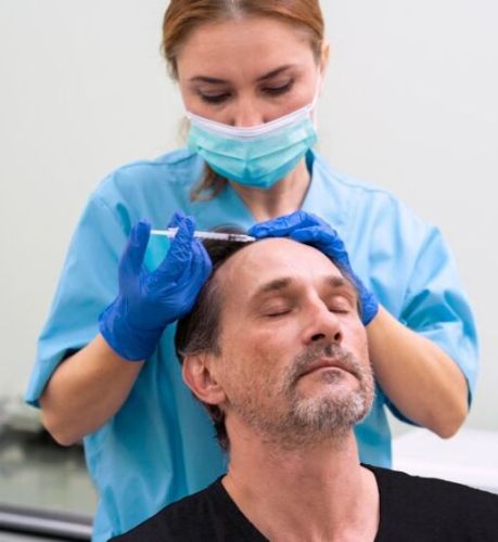 Moustache Hair Transplant in Theog